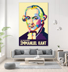 Immanuel Kant in Pop Art Portrait by Ahmad Taufiq on GIANT ART - white digital drawing