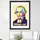 Immanuel Kant in Pop Art Portrait by Ahmad Taufiq on GIANT ART - white digital drawing