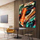 ABSTRACT COLORFUL PAINTING II-B3 by Pia Schneider on GIANT ART - orange mixed media