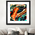 ABSTRACT COLORFUL PAINTING II-B3 by Pia Schneider on GIANT ART - orange mixed media