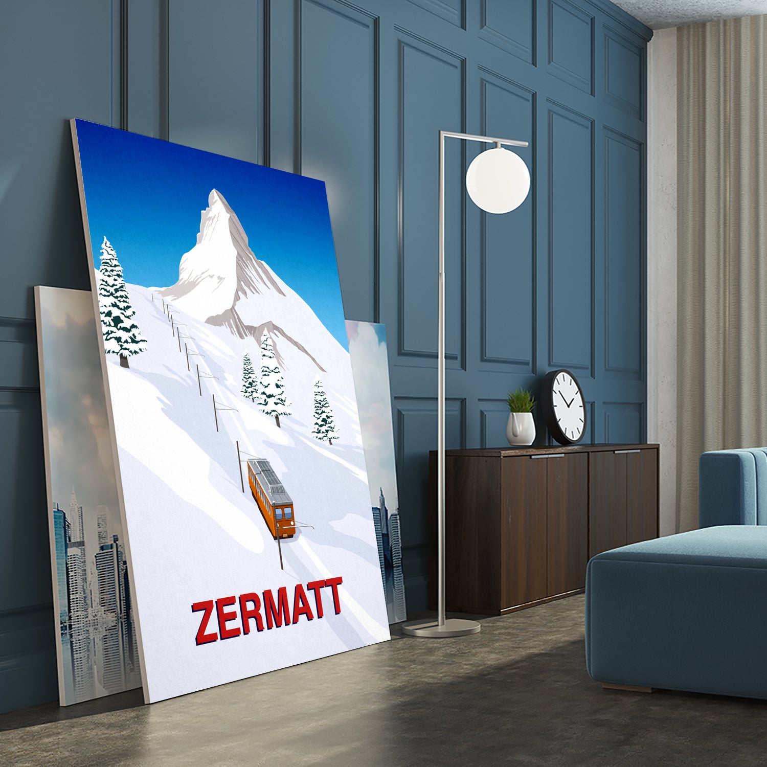 ZERMATT by Steve Ash on GIANT ART - white digital painting