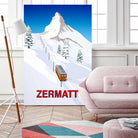 ZERMATT by Steve Ash on GIANT ART - white digital painting