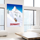 ZERMATT by Steve Ash on GIANT ART - white digital painting