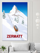 ZERMATT by Steve Ash on GIANT ART - white digital painting