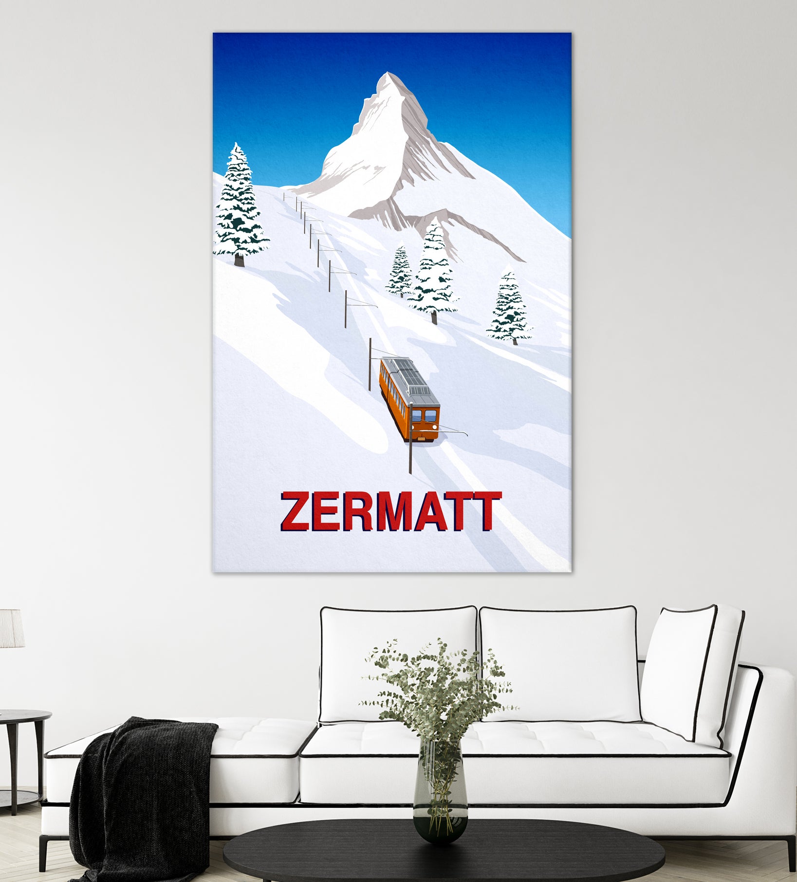 ZERMATT by Steve Ash on GIANT ART - white digital painting