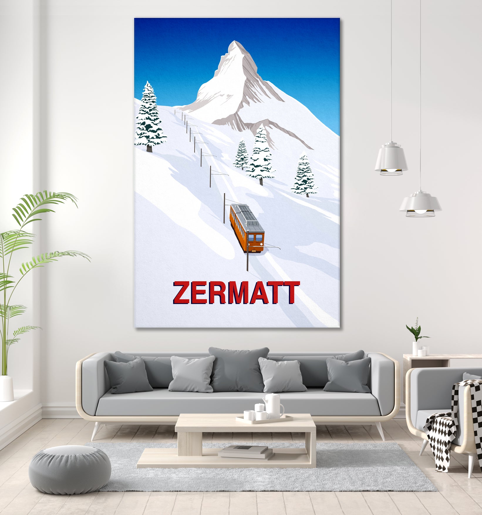 ZERMATT by Steve Ash on GIANT ART - white digital painting