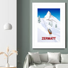 ZERMATT by Steve Ash on GIANT ART - white digital painting