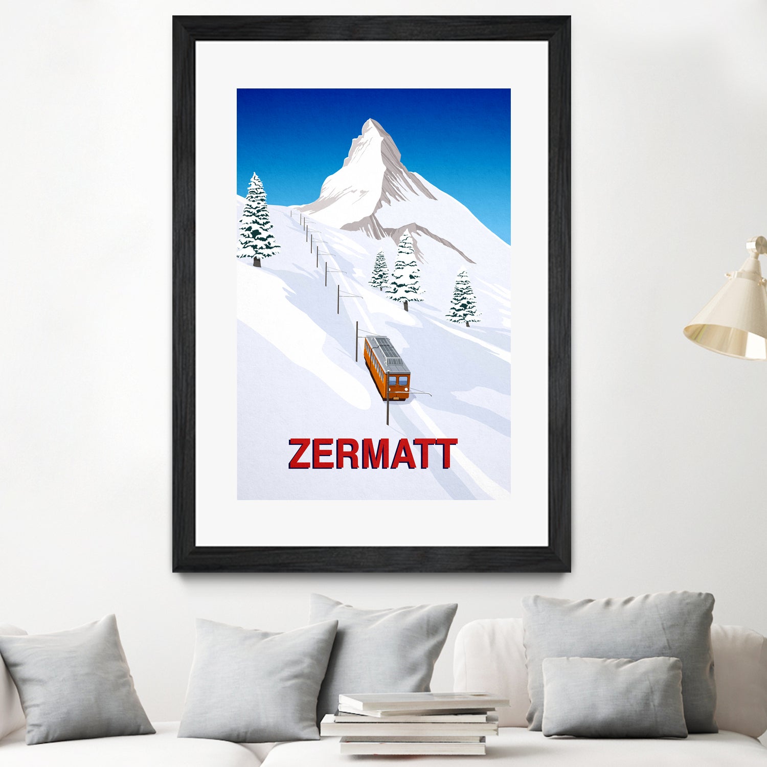 ZERMATT by Steve Ash on GIANT ART - white digital painting