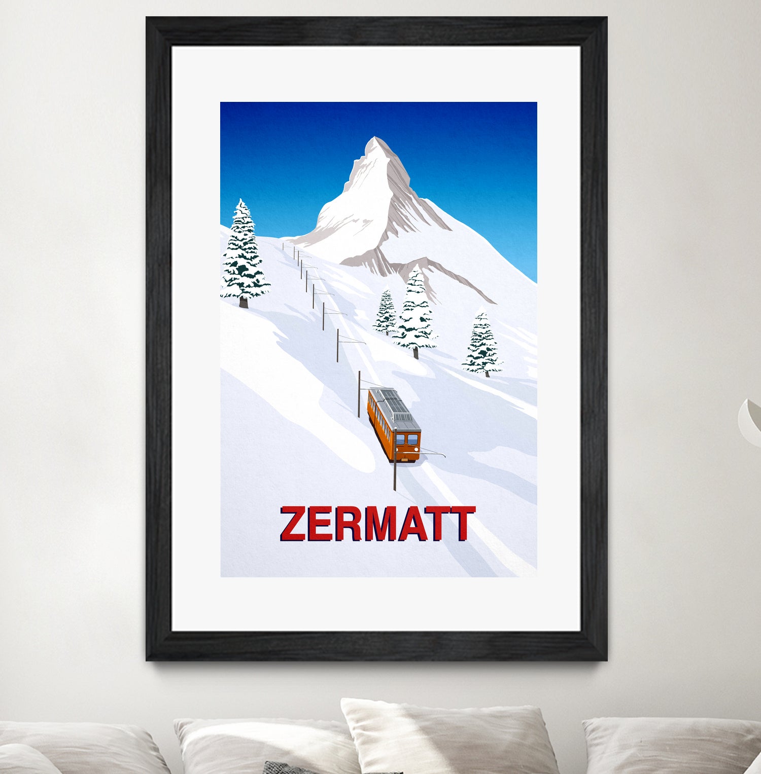 ZERMATT by Steve Ash on GIANT ART - white digital painting