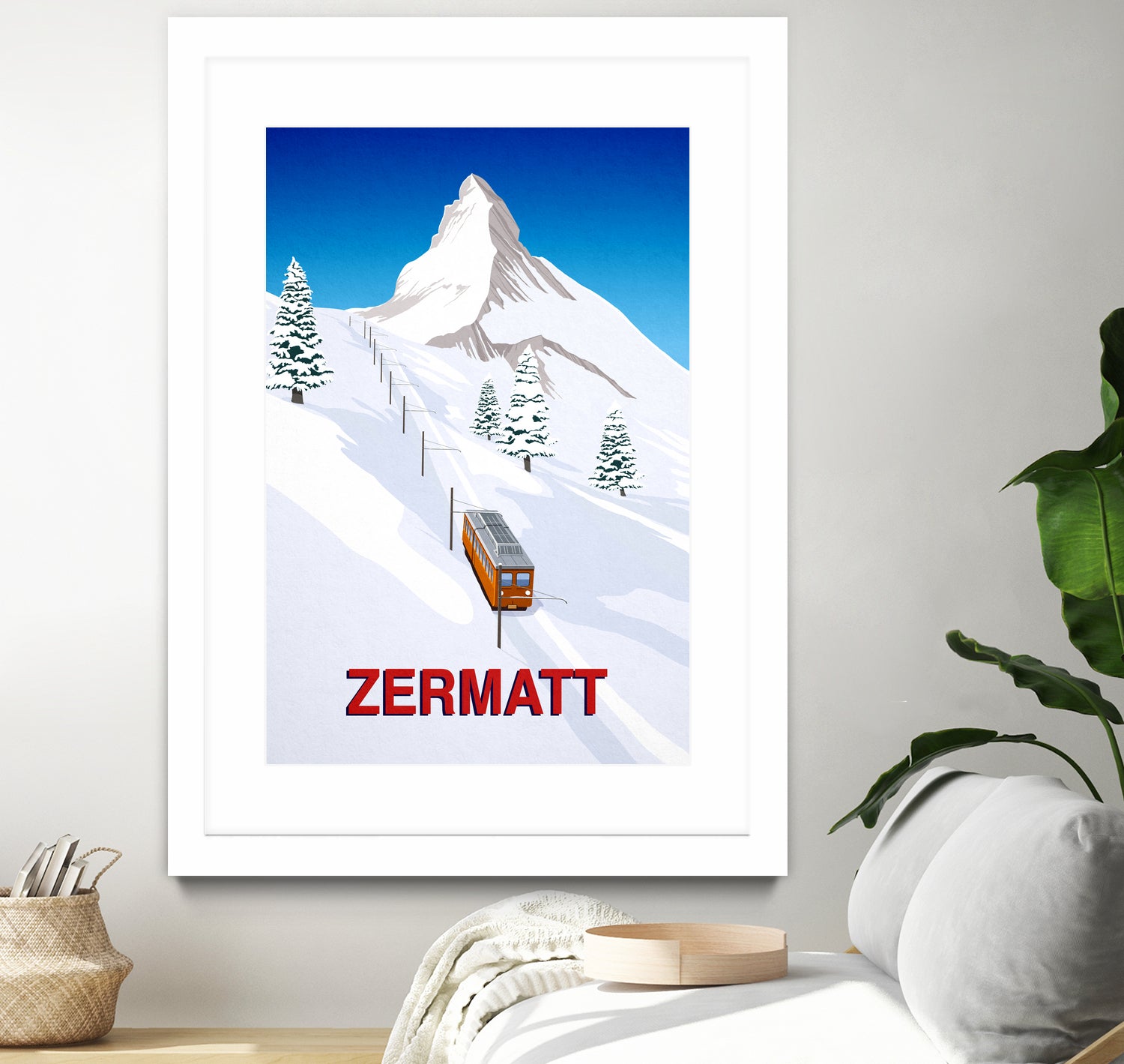 ZERMATT by Steve Ash on GIANT ART - white digital painting