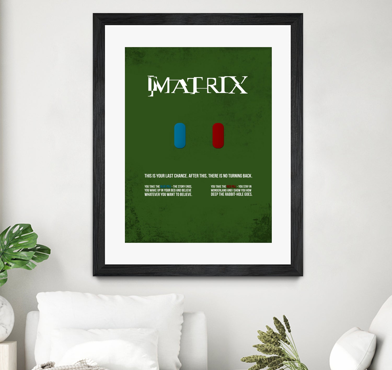 Matrix - minimal movie poster by HDMI 2K on GIANT ART - green typography