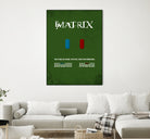 Matrix - minimal movie poster by HDMI 2K on GIANT ART - green typography