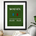 Matrix - minimal movie poster by HDMI 2K on GIANT ART - green typography