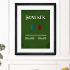 Matrix - minimal movie poster by HDMI 2K on GIANT ART - green typography