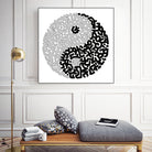 Yin & Yang by Caroline BESSIERES on GIANT ART - black digital drawing