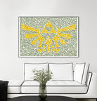 The Triforce by Caroline BESSIERES on GIANT ART - yellow digital drawing