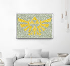 The Triforce by Caroline BESSIERES on GIANT ART - yellow digital drawing