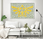 The Triforce by Caroline BESSIERES on GIANT ART - yellow digital drawing