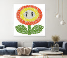 Mario's Flower of Fire by Caroline BESSIERES on GIANT ART - orange game design