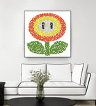 Mario's Flower of Fire by Caroline BESSIERES on GIANT ART - orange game design