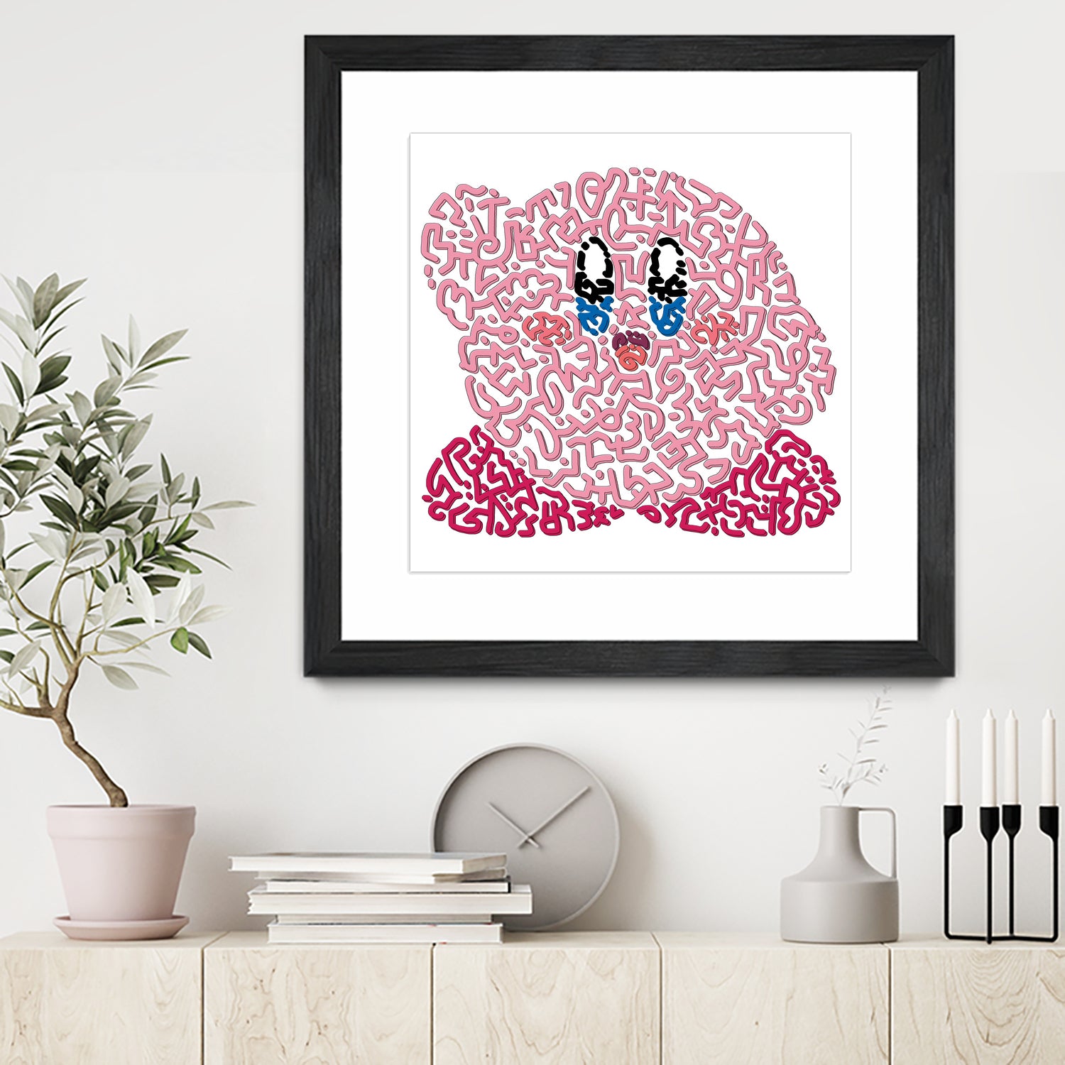 Kirby by Caroline BESSIERES on GIANT ART - pink game design