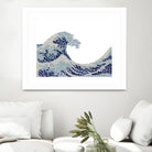 The Wave by Caroline BESSIERES on GIANT ART - blue digital drawing