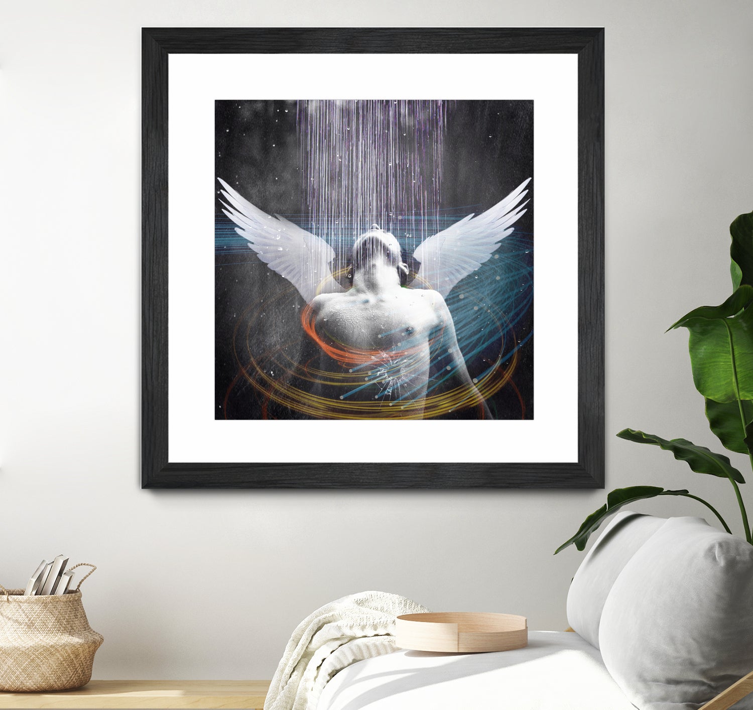 dark rain angel by Vin Zzep on GIANT ART - white photo illustration