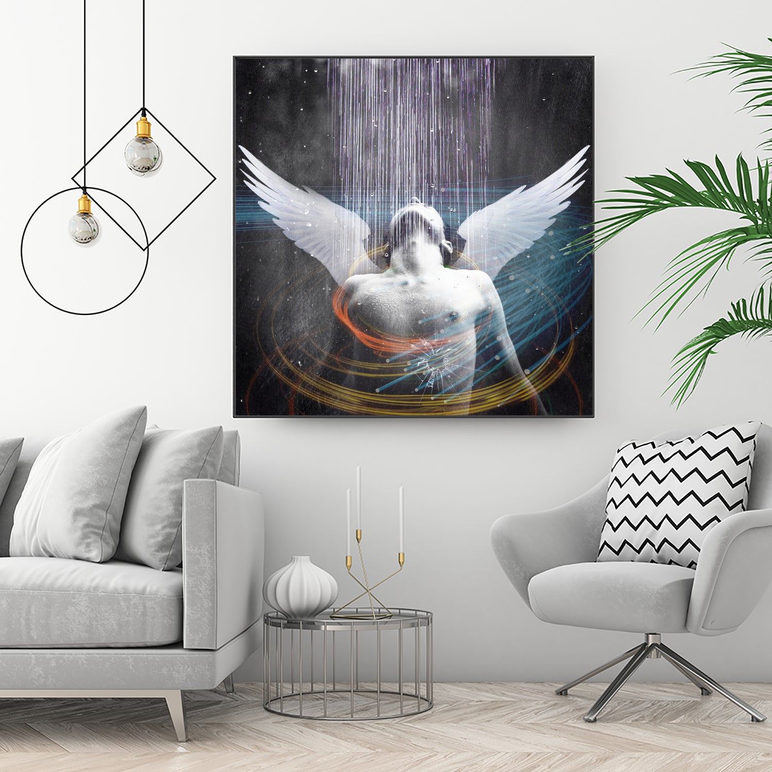 dark rain angel by Vin Zzep on GIANT ART - white photo illustration