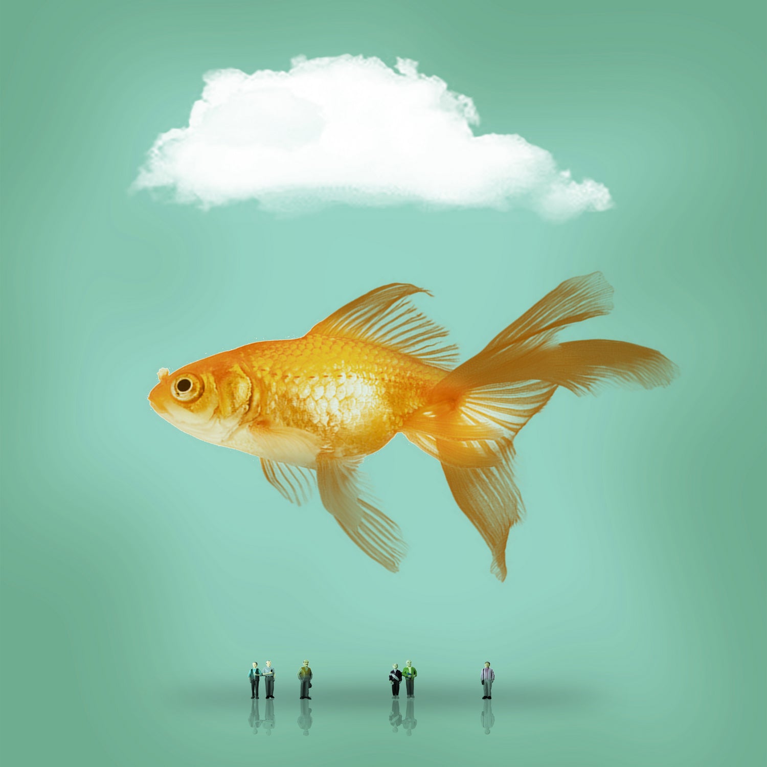 balloon fish by Vin Zzep on GIANT ART - white photo illustration