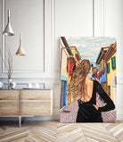 town by eugenia retana on GIANT ART - black mixed media