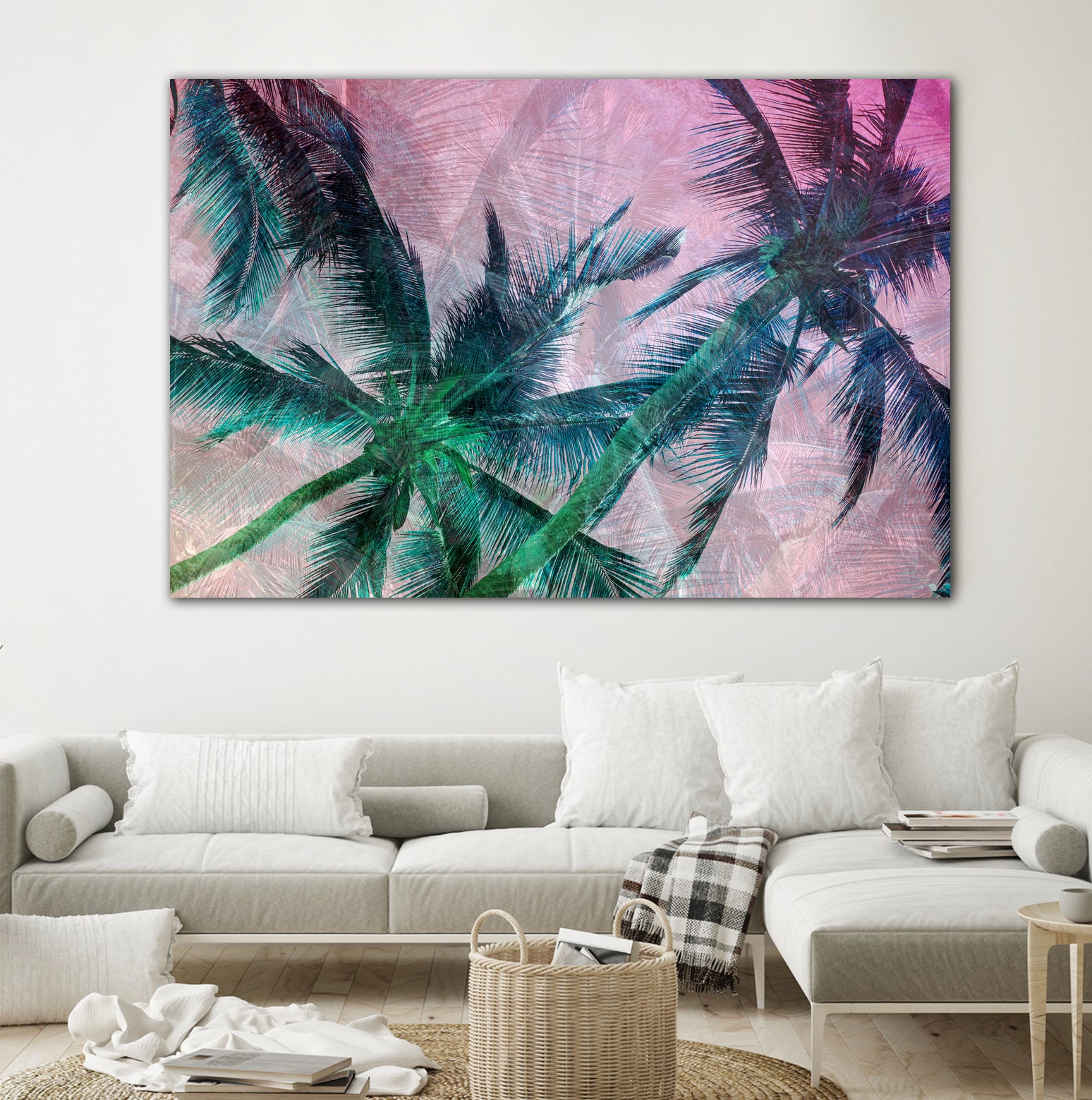 Textured Palms II by Lisa Argyropoulos on GIANT ART - green photo illustration