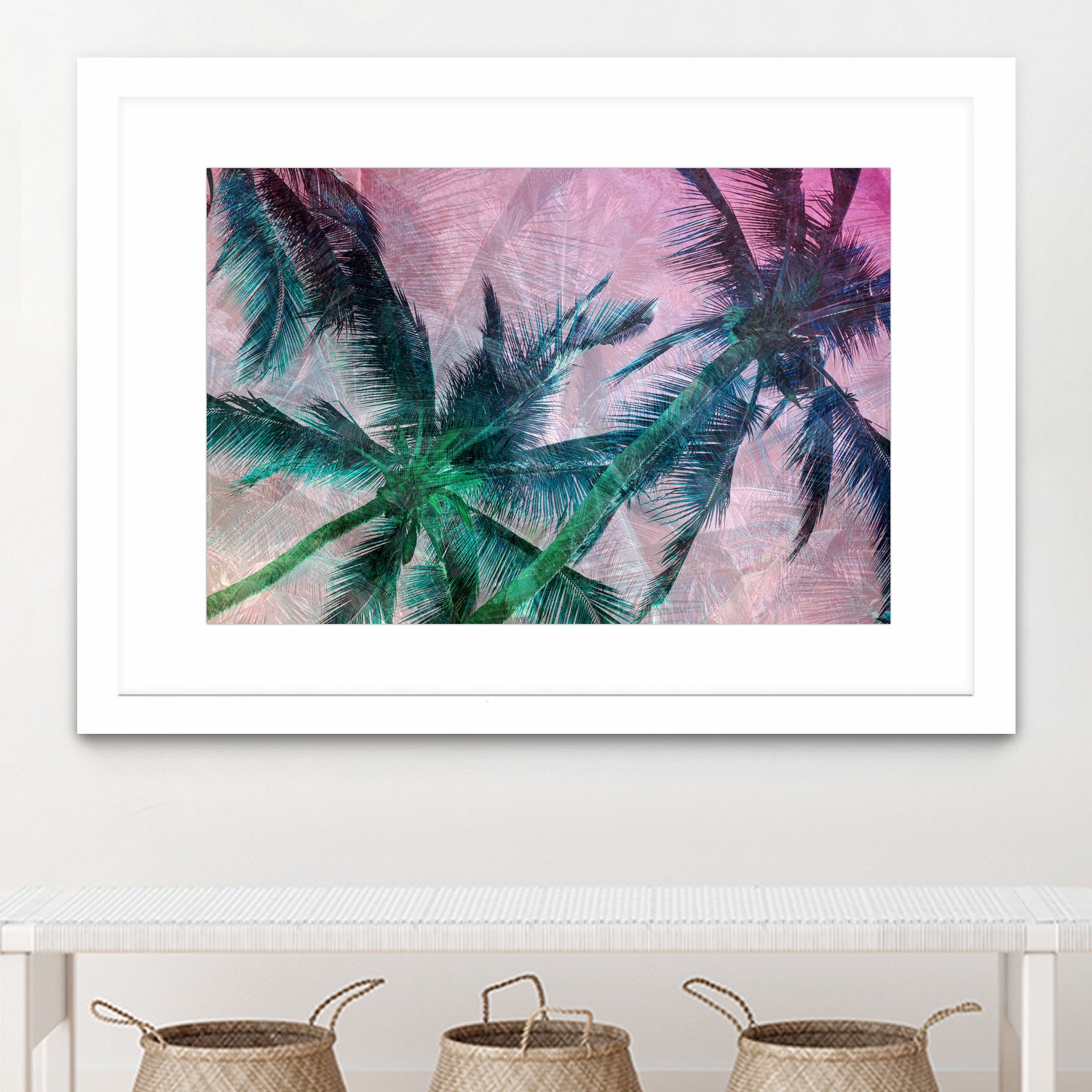 Textured Palms II by Lisa Argyropoulos on GIANT ART - green photo illustration