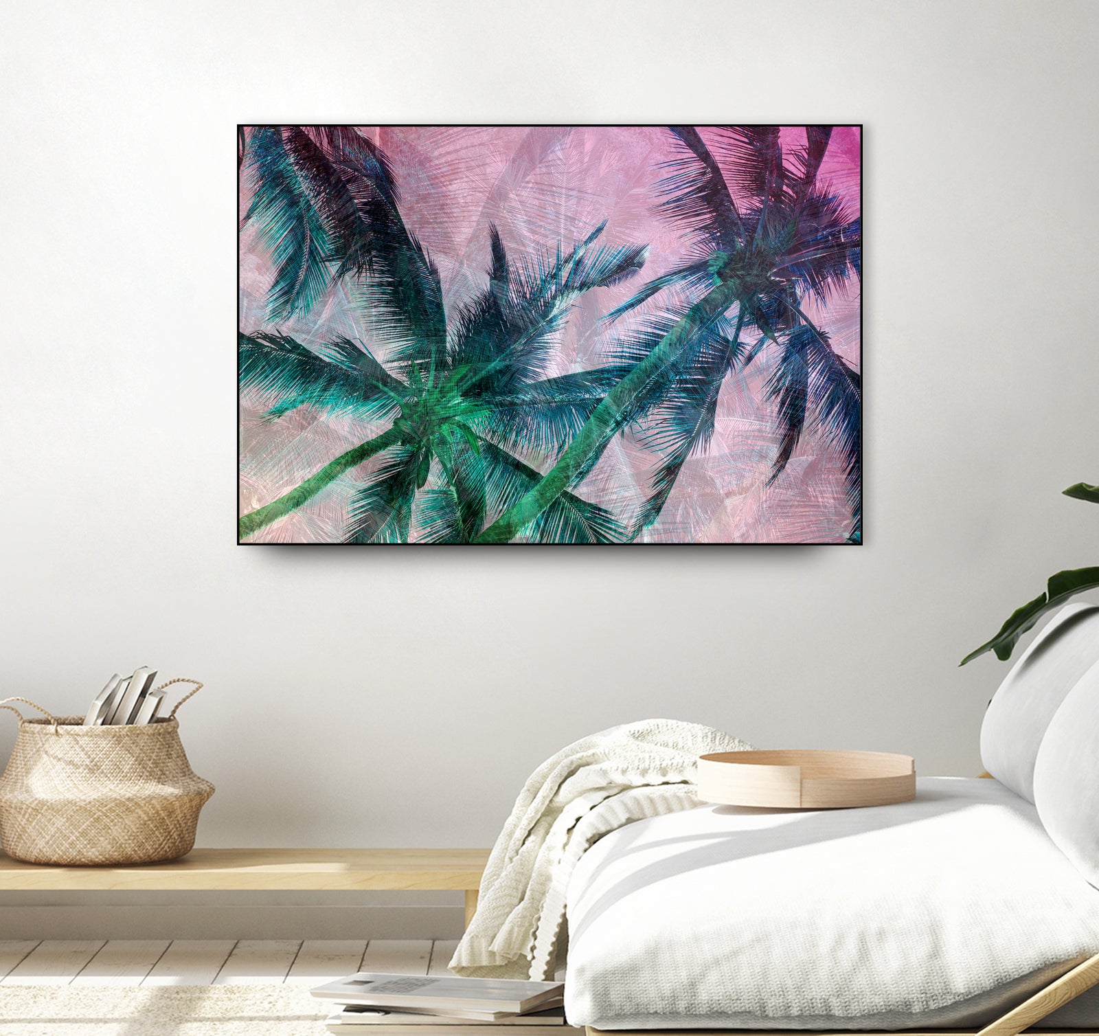 Textured Palms II by Lisa Argyropoulos on GIANT ART - green photo illustration