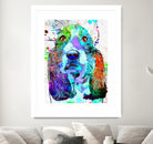 Basset Hound by Daniel Janda on GIANT ART - black digital painting