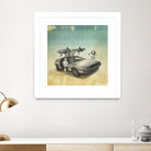 STORMTROOPER IN A DELOREAN II by Vin Zzep on GIANT ART - white digital painting