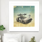 STORMTROOPER IN A DELOREAN II by Vin Zzep on GIANT ART - white digital painting