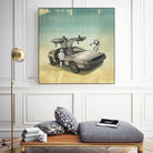 STORMTROOPER IN A DELOREAN II by Vin Zzep on GIANT ART - white digital painting