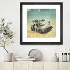 STORMTROOPER IN A DELOREAN II by Vin Zzep on GIANT ART - white digital painting