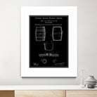 Beer Keg Patent - Black by Finlay McNevin on GIANT ART - black typography