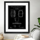 Beer Keg Patent - Black by Finlay McNevin on GIANT ART - black typography