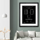 Beer Keg Patent - Black by Finlay McNevin on GIANT ART - black typography