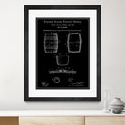 Beer Keg Patent - Black by Finlay McNevin on GIANT ART - black typography