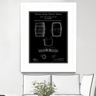 Beer Keg Patent - Black by Finlay McNevin on GIANT ART - black typography