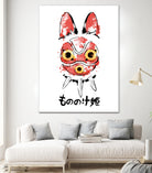 Wolf Girl Mask by Antonio Camarena on GIANT ART - white digital painting