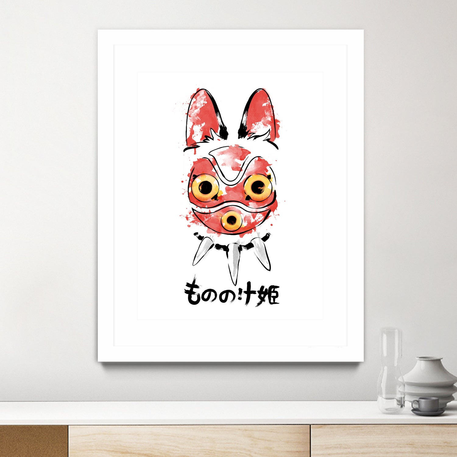 Wolf Girl Mask by Antonio Camarena on GIANT ART - white digital painting