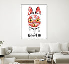 Wolf Girl Mask by Antonio Camarena on GIANT ART - white digital painting