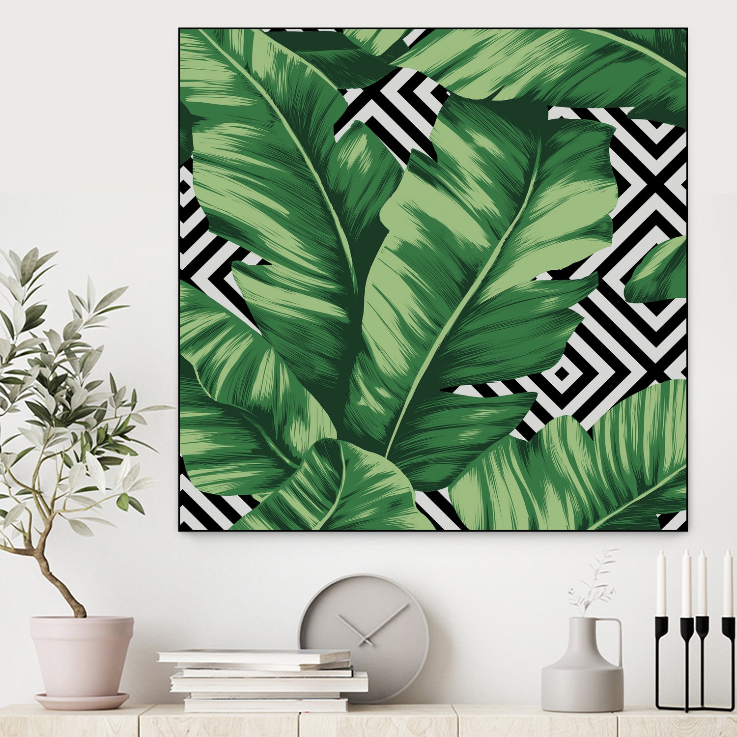 Banana leaf by Paola Morpheus on GIANT ART - green digital painting