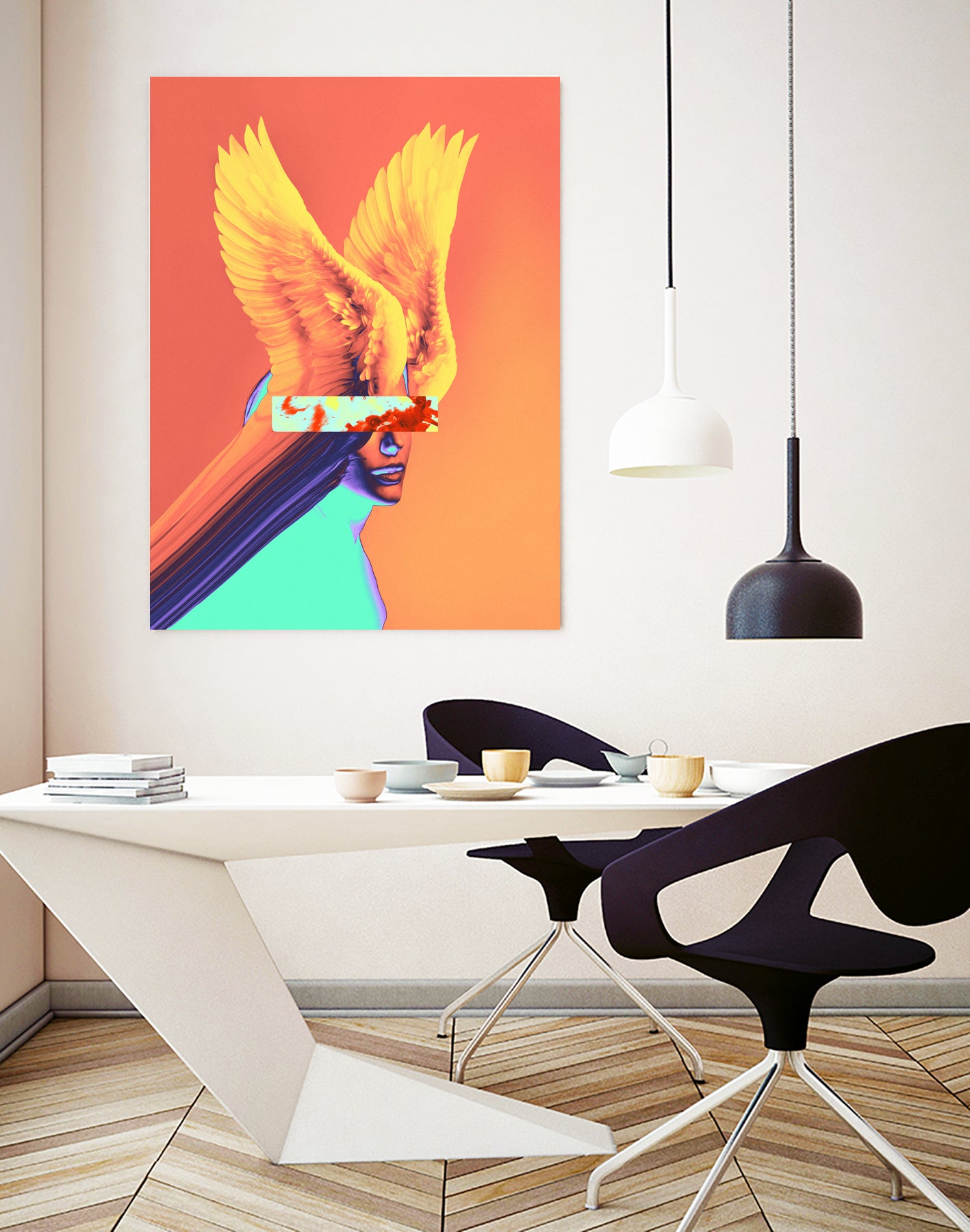 Chogo by Dorian Legret on GIANT ART - orange photo manipulation