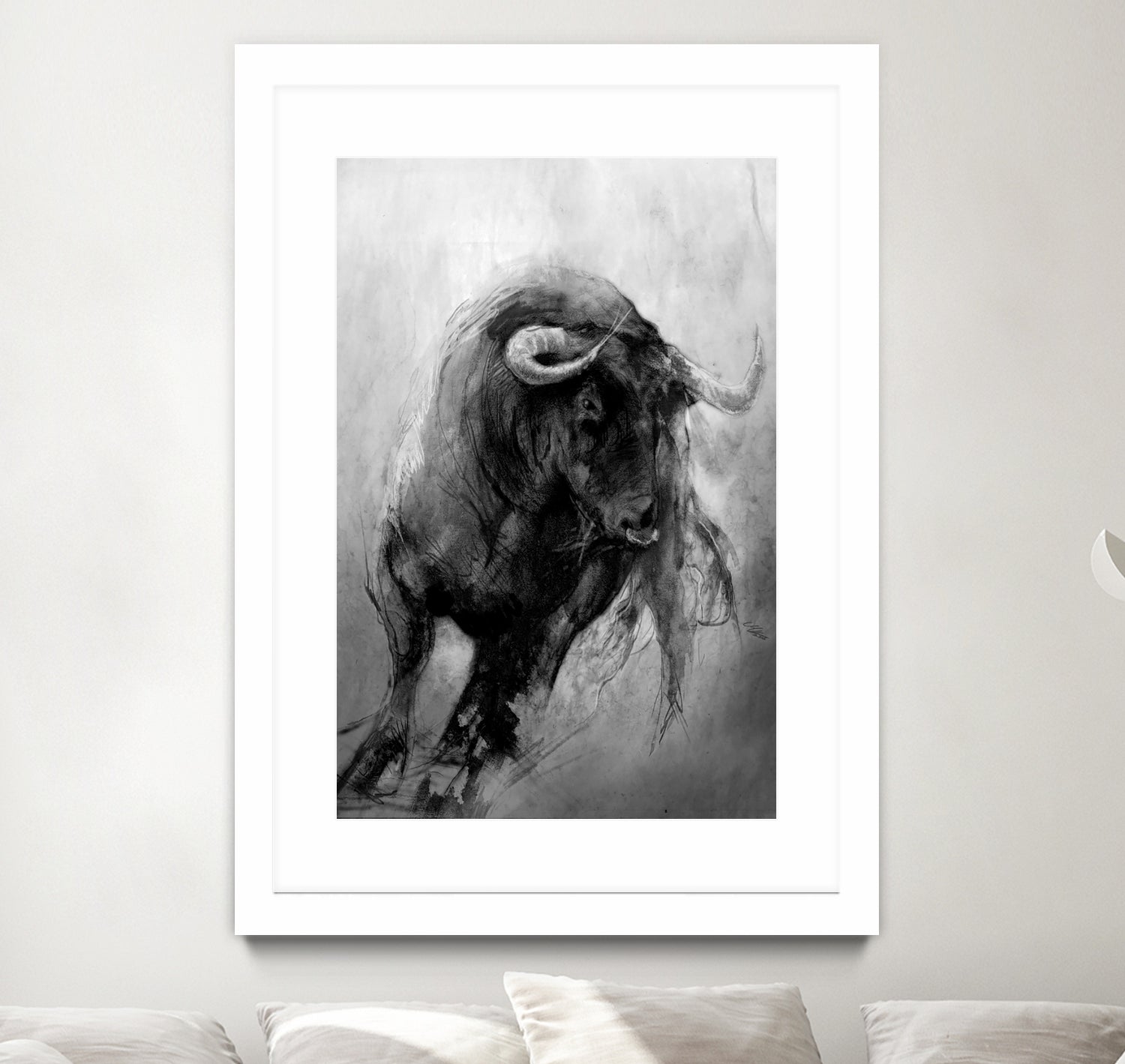 BULL by Mika Koskensalmi on GIANT ART - black digital painting