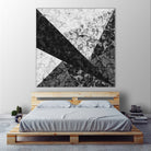 Marble Geometric Background C19 by Ilenia Pagliarini on GIANT ART - black digital drawing